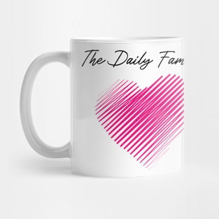 The Daily Family Heart, Love My Family, Name, Birthday, Middle name Mug